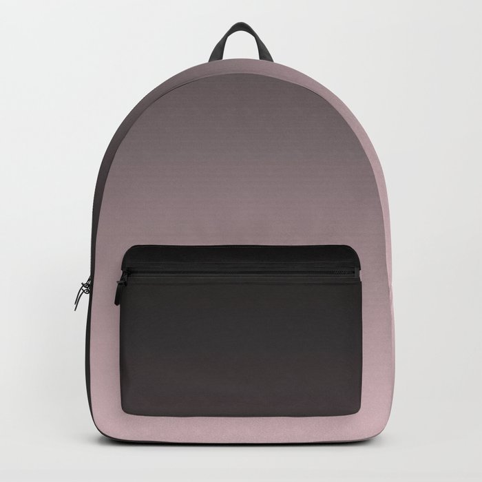 gray and black pink backpack