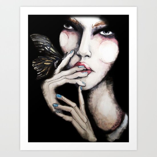 Butterfly // Fashion Illustration Art Print