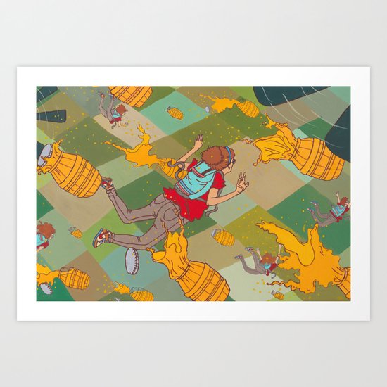 Juicy Plunge Art Print