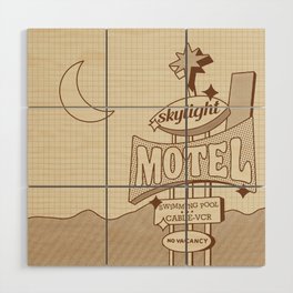 Starlight Motel Wood Wall Art