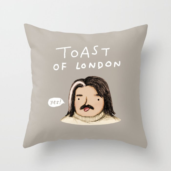 Toast of London Throw Pillow