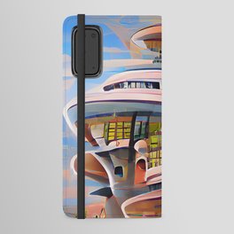 Retro Future Architecture Abstract Aesthetic No2 Android Wallet Case