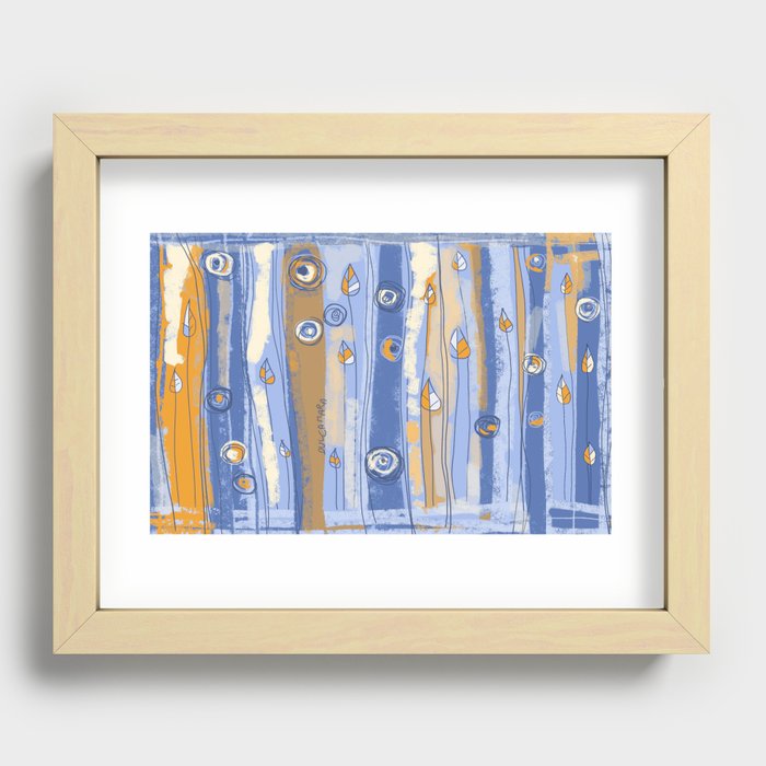 Summer abstract Recessed Framed Print