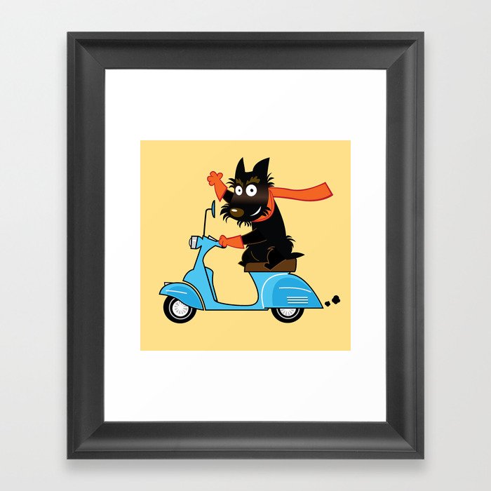 Scottie and Scooter Framed Art Print