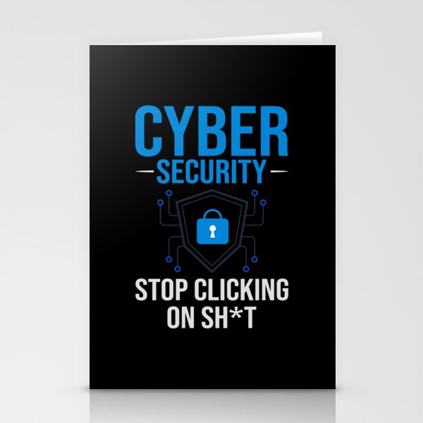 Cyber Security Analyst Engineer Computer Training Stationery Cards