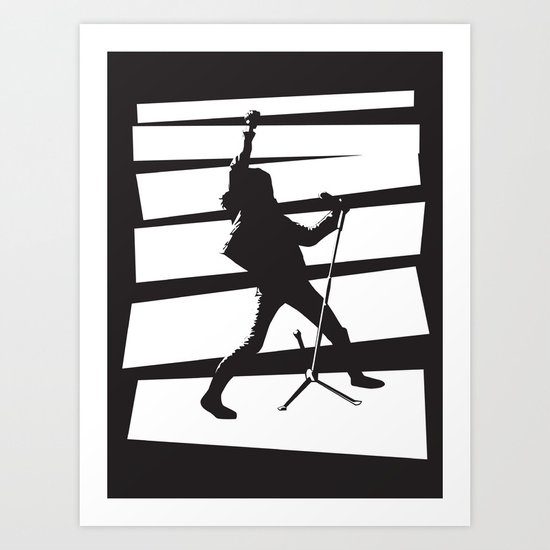 Legendary Punk Frontman Art Print