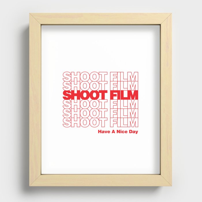 Shoot Film Red Recessed Framed Print