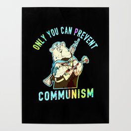 Anti Communism Capitalism Antisocialist Poster