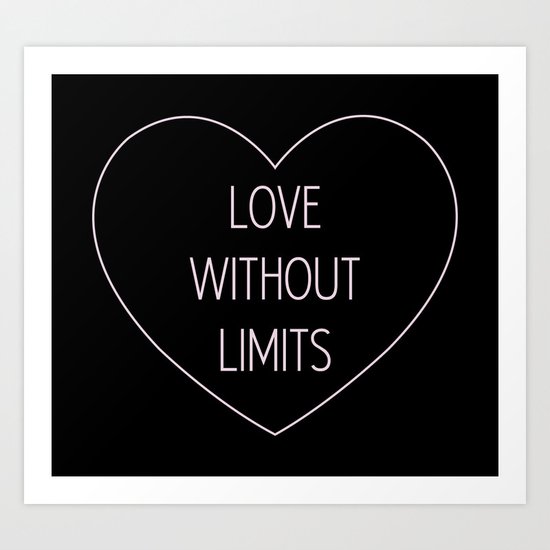 Love without limits Art Print