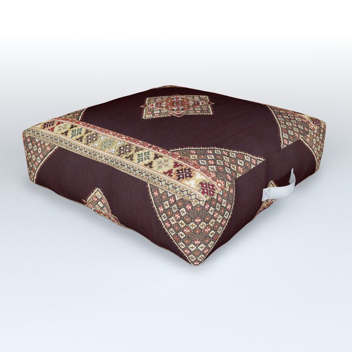 N161 - Heritage Oriental Traditional Moroccan Style Vintage Carpet   Outdoor Floor Cushion
