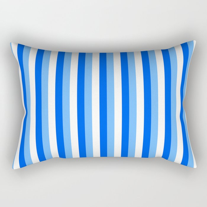 Team Colors 4... blue, light blue Rectangular Pillow