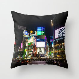 Shibuya Crossing Throw Pillow