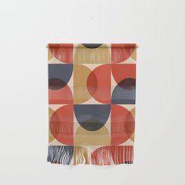 Colorful Mid Century Pattern Design Wall Hanging