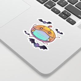 Running Pumpkin Sticker