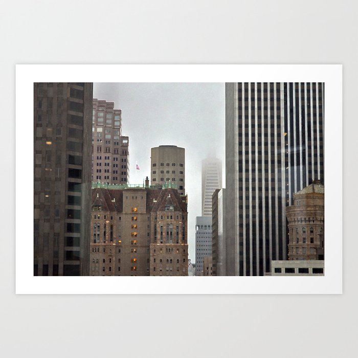 Transamerica Pyramid in Fog Art Print