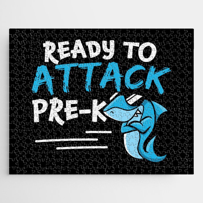 Ready To Attack Pre-K Shark Jigsaw Puzzle