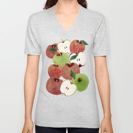 Still life of french apples V Neck T Shirt