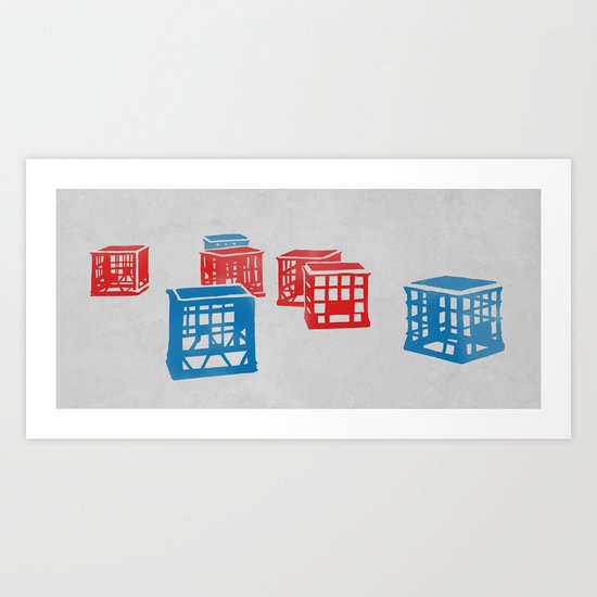 Crates Art Print
