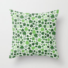 Shamrocks Throw Pillow