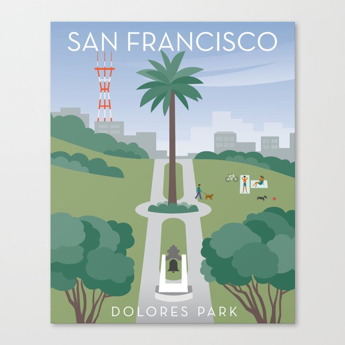 San Francisco: Dolores Park Canvas Print