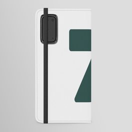 7 (Dark Green & White Number) Android Wallet Case