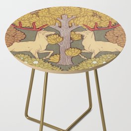 Deer and Trees Side Table