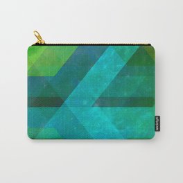 GEOMETRIC GREEN Carry-All Pouch