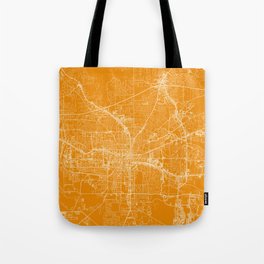 Tallahassee City Map Drawing - USA - Minimal Tote Bag