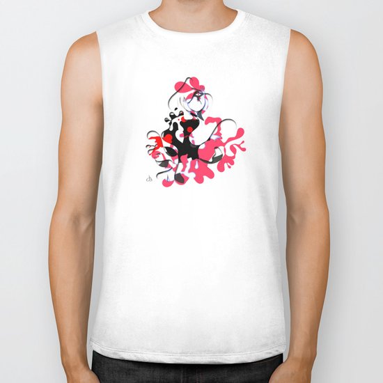 Flamenco Dancer Abstract Biker Tank