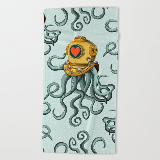 I'm falling in love with you? Beach Towel
