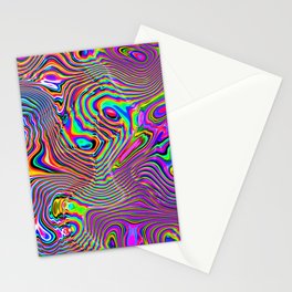 Funky liquid shapes Stationery Card