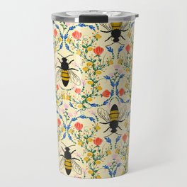 Bee Garden - Cream Travel Mug