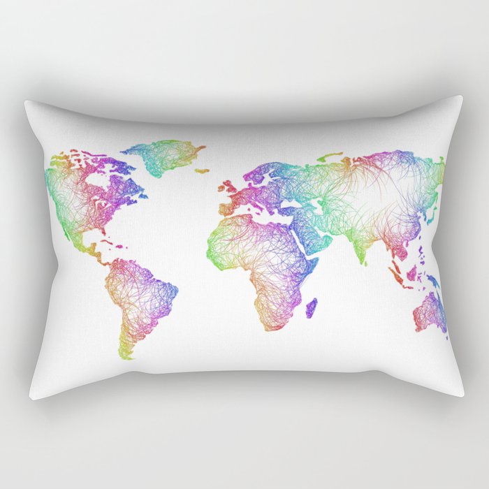 World map Rectangular Pillow