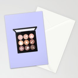 modern makeup Stationery Card