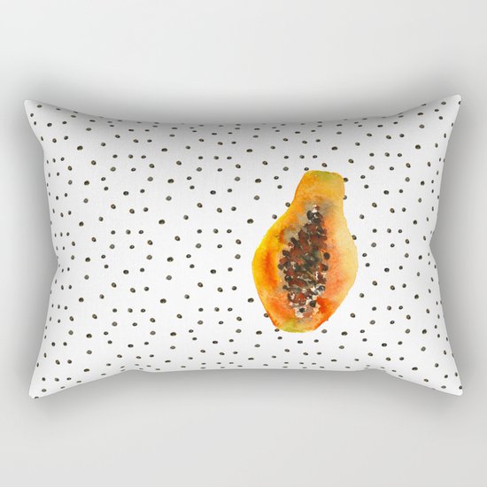 Papaya vibes Rectangular Pillow