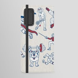 Athletes Doodle Android Wallet Case
