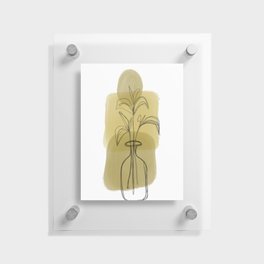 Three in a Vase - Abstract Minimal Painting Floating Acrylic Print