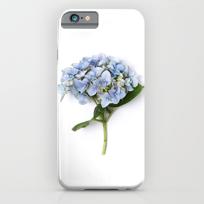 Blue hydrangea flowers iPhone Case