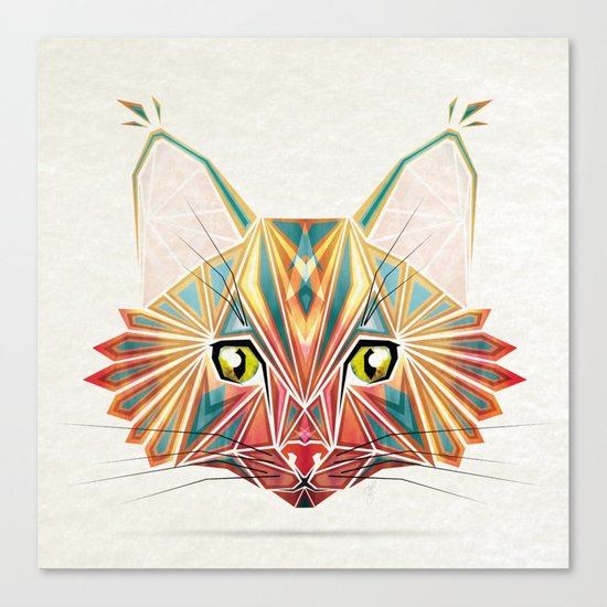 savage cat Canvas Print