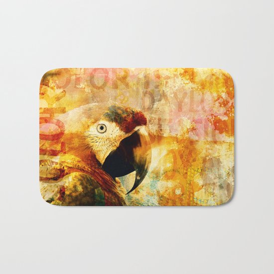 Crazy Parrot Bath Mat