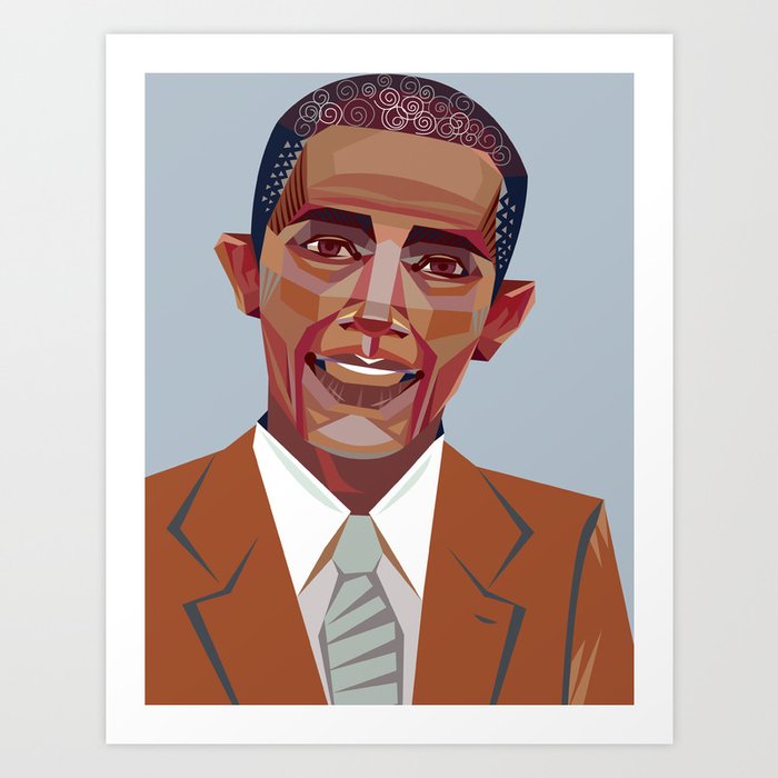 Barack Obama Art Print By Yiqiaowang Society6