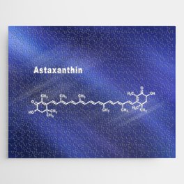 Astaxanthin keto-carotenoid, Structural chemical formula Jigsaw Puzzle