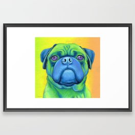 Nugget the pug Framed Art Print
