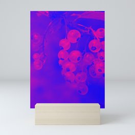 Fluorescent currant — Duotone — Pink Purple Blue Mini Art Print