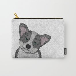 Welsh Corgi Coco (green eyes) Carry-All Pouch