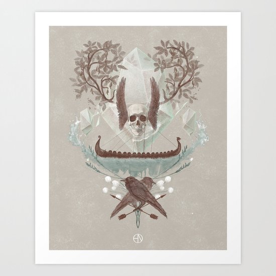Ghosts of Scandinavia. Iceland. Art Print
