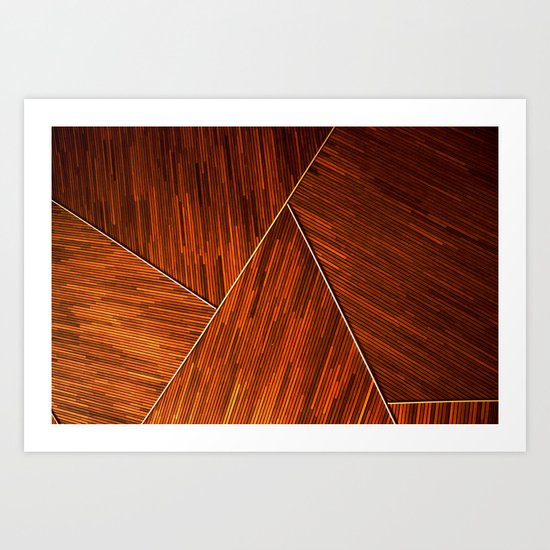 Geometric Grain Art Print
