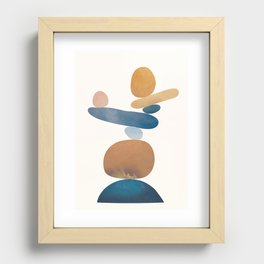 Balancing Stones 28 Recessed Framed Print