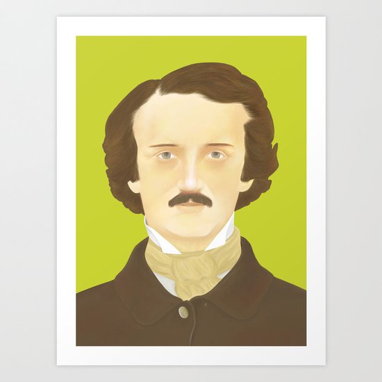 Poe-faced Art Print