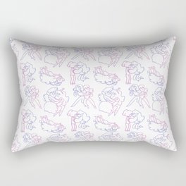 Marceline and Bubblegum Pattern Rectangular Pillow